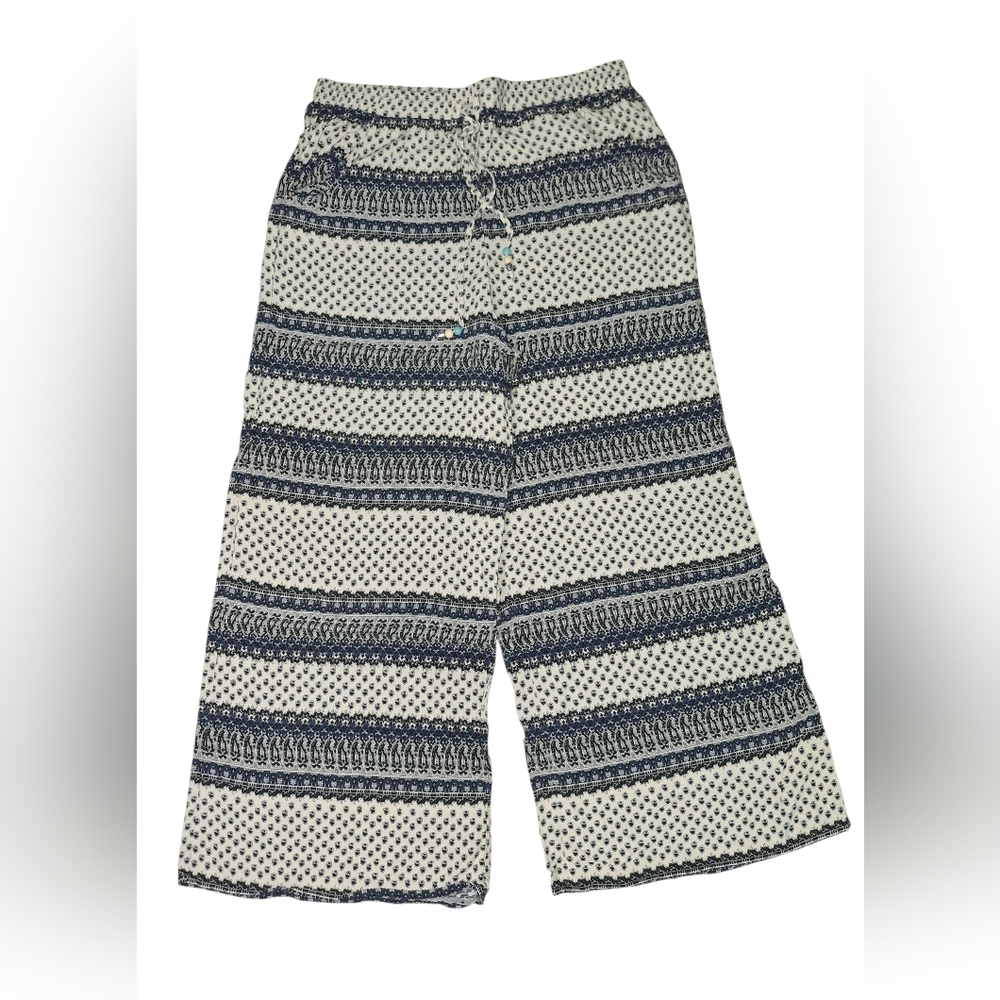 💋American Eagle Outfitters Patterned Pants in Blue and White💋